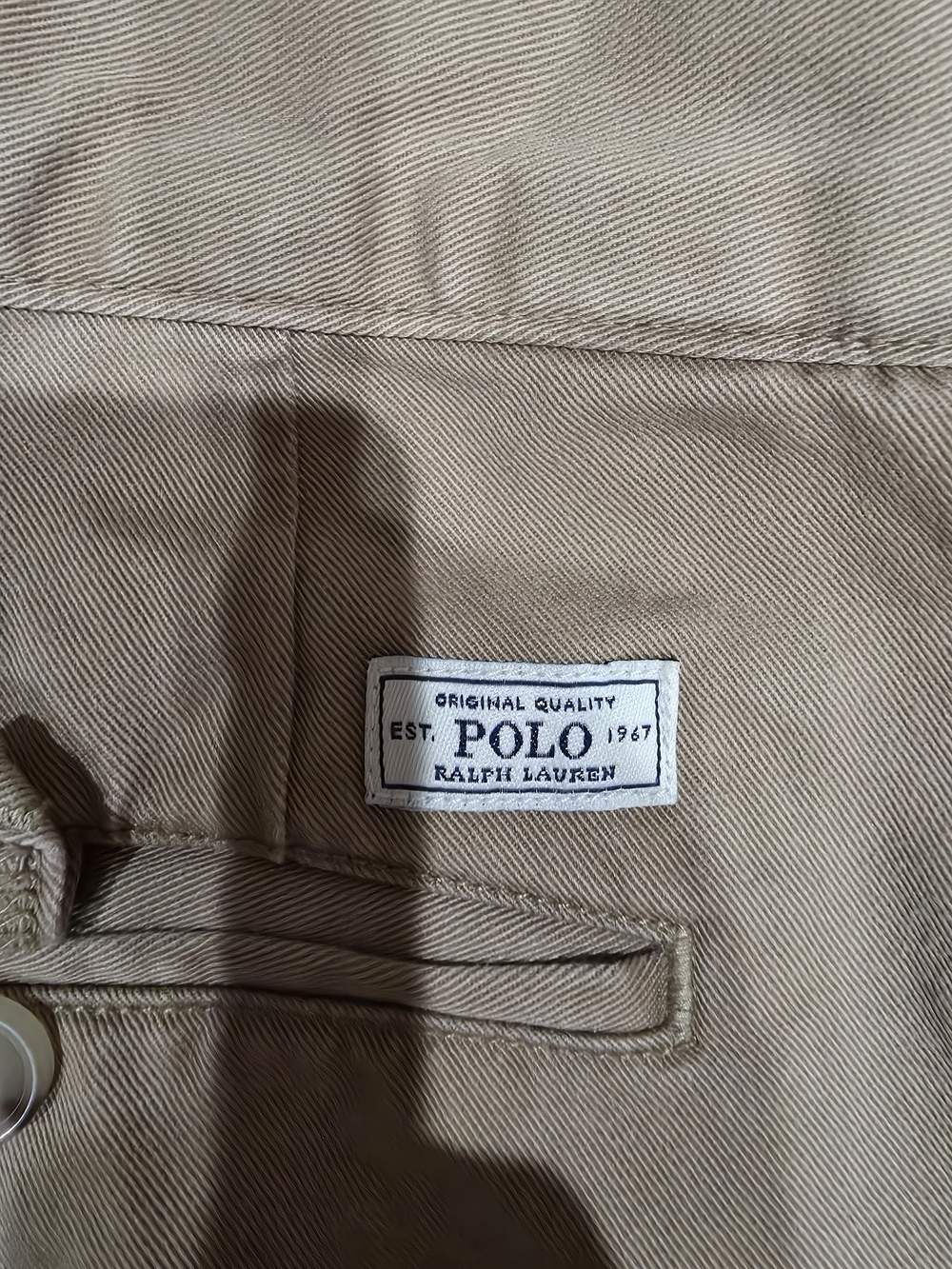 Polo by Ralph Lauren Men’s Khaki Cotton Pants